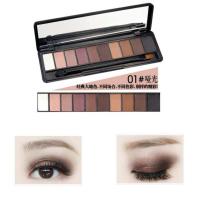 NOVO初学者眼影盘裸妆人鱼姬大地色哑光珠光彩妆盘防水持久不晕染 NOVO[1#J经典大地色]