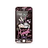 库洛米iPhone5S钢化膜全屏玻璃膜SE手机膜苹果11/XR/8plus卡通膜4 黑色库洛米 苹果4/4S