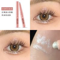 单头卧蚕笔珠光闪粉提亮液防水高光眼影棒学生款画卧蚕神器眼妆笔 03#珠光白[收藏送礼品]