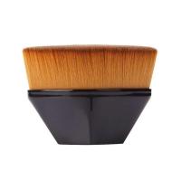 粉底刷底妆刷女便携55号初学者平头便携无痕不吃粉散粉化妆刷 黑色 一个装