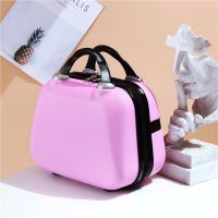 手提箱子小行李箱女可爱化妆箱14寸小型轻便16寸旅行箱迷你收纳包 [樱花粉]奥迪