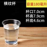 一次性杯子塑料杯批发加厚航空杯家用水杯茶杯200-1000只整箱 *18O*ml*中号杯200只 增厚