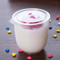 布丁杯子批发一次性耐烤杯圆形双皮奶慕斯杯果冻提拉米苏甜点透明 180ML杯+盖50个