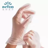 牙科材料倍加舒一次性橡胶医生用乳胶检查防护防疫丁腈医检查手套 英科PVC大号