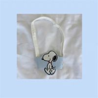 可爱卡通史努比手提杯套米奇米妮情侣奶茶套便捷环保小清新咖啡套 史努比环保杯套
