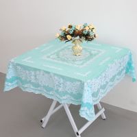 防水塑料桌布正方形pvc餐桌茶几垫防烫防油免洗台布麻将桌盖布 10#绿色134*134正方形桌布