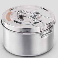 [开学季]不锈钢多用饭盒便当盒圆形饭缸上班族饭盒学生分格快餐杯 14cm单层