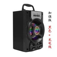 无线蓝牙音箱家用K歌无线单话筒大音量超长续航户外音响电脑收款 【官方标配】送充电线 【加强版】黑色音响