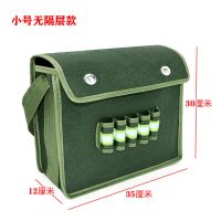 帆布工具包加厚耐磨多功能收纳包五金劳保工地维修包建筑电工包 普通小号:长35 高30 宽12厘米