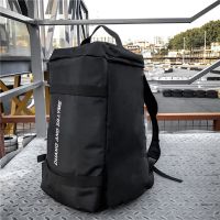 潮流韩版多功能背包双肩包男士超大容量旅行包篮球包学生放假书包 原版-黑色（侧面没兜） 小号：高40宽29厚22cm（偏小