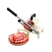 羊肉片切片机 家用手动小型肥牛卷切片器冻肉刨肉机切肉神器商用 加厚塑料款