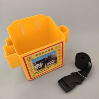 多功能小工具盒建筑木工钉子盒钉桶腰包快速扣加厚熟胶塑料工具包 工具盒1个+腰带1个