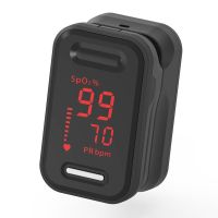 永康指夹式脉搏血氧仪指脉氧夹家用血氧饱和度检测心率监护监测仪 YK-81D 黑色