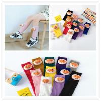 儿童中筒袜女棉袜春季夏秋冬小孩高筒袜中大童面包超人潮袜亲子 1双装(颜色发客服备注)面包超人 均码(无后跟)可当亲子袜