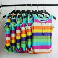 遮肚子显瘦大码胖妹妹吊带背心女夏外穿宽松冰丝打底无袖t恤上衣 桔色 七彩系列 3XL 适合130-145斤