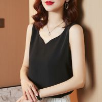 2021新款夏季新款吊带背心女外穿内穿遮肚宽松上衣西装内搭打底百【7月30日发完】 显瘦黑_促销 M