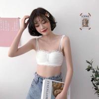 内衣女无钢圈性感蕾丝少女日系上托防下垂无痕小胸聚拢文胸罩套装 白色[单件] 32/70AB通用杯