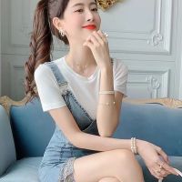 轻奢设计感牛仔背带裙两件套夏季开叉裙子高级气质修身吊带连衣裙 上衣[单件] S [小贵 但质量好]