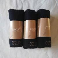 大时代男女防臭长袜短袜清仓促销白菜价3双棉透气吸汗 短袜全黑 均码