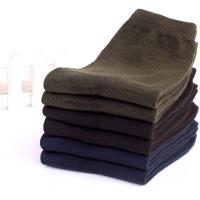 军袜子男高筒棉袜秋冬加厚款大码民工耐磨中老年防臭耐穿便宜 军袜3双