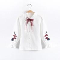 童装女童春秋学院风白衬衫背心两件套连衣裙小女孩洋气新秋公主裙 白色 D32#衬衣 110