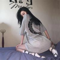 2021夏季新款港风复古chic休闲轻熟风盐系炸街时尚短裤两件套装女 灰色单上衣[优质面料] S 建议80-100斤