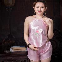 唐丝恋肚兜大成人套装睡衣性感古典女士内衣复古宫廷风骚情趣 粉红色小荷花 单件肚兜