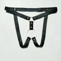 70-200斤男女可穿套环高弹情趣内裤女式情趣内衣女绳衣女开裆内裤 黑色 均码(适合腰围1.7-2.5尺)