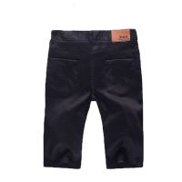 夏季超薄牛仔短裤男中裤青年男装大码男士牛仔五分直筒薄款短裤子 508黑色短裤 28 码2尺1