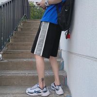 2020夏季牛仔短裤男士龙刺绣五分裤宽松弹力中裤子韩版休闲马裤潮 303黑色 27