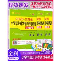 备考2021小学毕业升学考试 精选2020年江苏省各地真题试卷28套小学六年级总复习春雨48考必胜小升初真题卷详解语文数