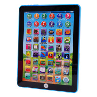 儿童早教点读机幼儿小孩有声读物平板宝宝拼音学习机益智英语启蒙 2929-30C平板（蓝色）有背景音乐 +3节5号电池