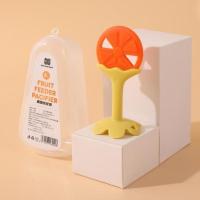 宝宝牙胶小白菜安抚缓解出牙咬胶磨牙棒神器婴儿咬咬玩具乐可水煮 橘子+收纳盒