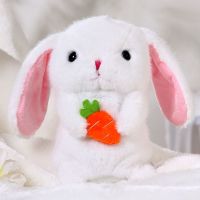 魔音小仓鼠玩具会学说话的鸭子兔子复读玩偶儿童电动毛绒公仔女孩 小白兔 赠电池+螺丝刀