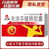仁和布洛芬缓释胶囊22粒解热镇痛关节痛牙痛头痛痛经肌肉痛发热 1盒装
