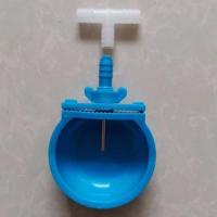 兔子饮水碗兔用自动饮水器 喝水盒 獭兔长毛兔 水貂养殖专用 小号兔水碗+三通 10个