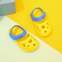 儿童凉鞋夏季1-2-3-4-5岁宝宝沙滩鞋软底防滑学步鞋包头洞洞凉鞋 黄色 轻,眼见为实 内长16.0cm 鞋底标注16