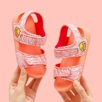 G.Duck香港小黄鸭儿童凉鞋夏季新款防水防滑速干男女童宝宝沙滩鞋 G2125海豚粉[夜光小凉鞋会发光] 22码内长13