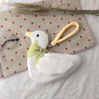 ins可爱加油鸭鸭零钱包超软萌毛绒大白鹅少女心手拎硬币卡包挂件 鸭鸭零钱包