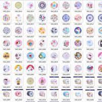 密胺仿瓷隔热垫防烫杯碗垫砂锅垫碗垫盘子垫圆形餐垫单个装菜盘垫 外贸尾货质量保证颜色随机发不重复 四个不含木架