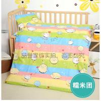 儿童宝宝幼儿园开学专用午睡被子卡通三件套含芯六件套可拆洗被褥 糯米团 被套[不含芯]