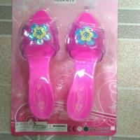 小女孩生日礼物组合儿童过家家玩具鞋仿真高跟鞋子水晶鞋芭比娃娃 时尚高跟鞋a