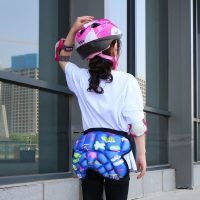 儿童轮滑护臀垫滑冰护臀裤旱冰鞋溜冰护屁股垫轮滑护具速滑防摔裤 蓝色 26MM特厚小童款(25-40斤)