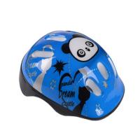 儿童护具溜冰鞋滑板头盔护具自行车平衡车滑步车头盔护膝套装 蓝色 地雷护具一套