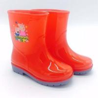 [儿童卡通雨鞋男女童]夏季小猪佩奇水鞋套小孩防滑耐磨女鞋通用 红色 26
