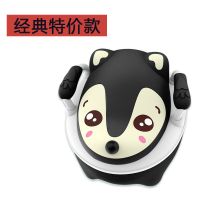 宝宝坐便器宝宝生活用品婴儿马桶婴儿坐便器儿童加大号尿盆大便盆 黑色 普通款送刷子(6个月一5岁)
