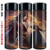 游戏王者荣耀水杯动漫保温杯橘右京孙悟空诸葛亮不锈钢杯子带滤网[7月31日发完] 橘右京-修罗 平头盖 350ML(内胆3