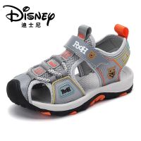 迪士尼男童凉鞋2021夏季新款包头软底中大童沙滩鞋中小学生儿童鞋 灰色 28码/内长17.5cm