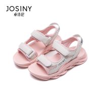 卓诗尼女童凉鞋软底儿童凉鞋女夏季2021新款中大童凉鞋儿童沙滩鞋 粉色 26