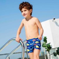 迪士尼儿童泳裤男童游泳衣小孩夏平角双层沙滩裤速干训练短款 SCK10015A 150(69-70斤)